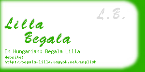 lilla begala business card